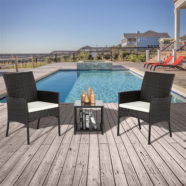 

patio porch furniture sets 3 pieces pe rattan wicker chairs with table outdoor garden furniture sets