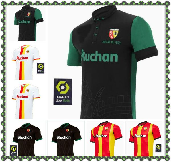 

20 21 rc линза футбол требовые третий градит фортес cahuzac perez 2020 2021 rc линза maillot de foot camisa de futebol 3-й футбол, Black;yellow