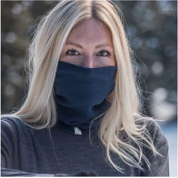 

2020 winter 100% merino wool neck gaiter 2-layer men women merino wool scarf ring warm soft thermal anti-odor moisture1, Blue;gray