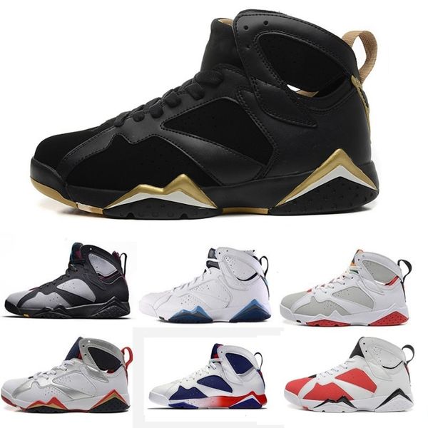 

7 men women 7s basketball shoes raptor hares air bordeaux olympic easter eggs blue raptro charcoa hot