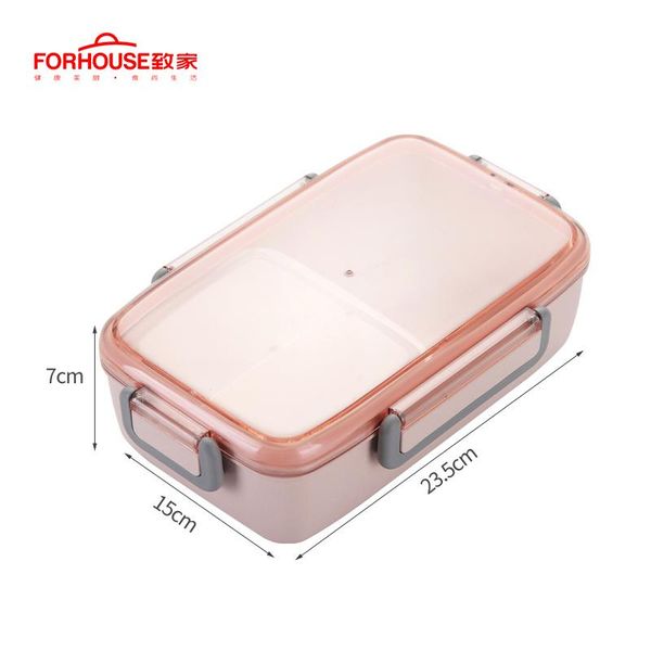 

800 ml portable lunch box food container microwavable oven bento portable leakproof lunchbox with spoons chopsticks bbyurl