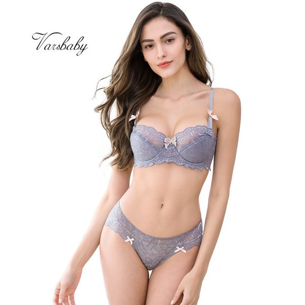 

varsbaby transparent women ladies ultrathin lace underwear intimates lingerie set y200708, Red;black