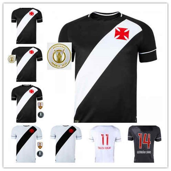 

20 21 club vasco da home away gama soccer jerseys 2020 2021 maxi rios paulinho fabiano muriq custom black white football shirt thailand, Black;yellow