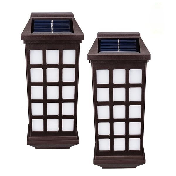 

2021 in the open air moved by energy wall lamp garden decorations light yard villa about stairs way retro-checkered solar lights 78lr