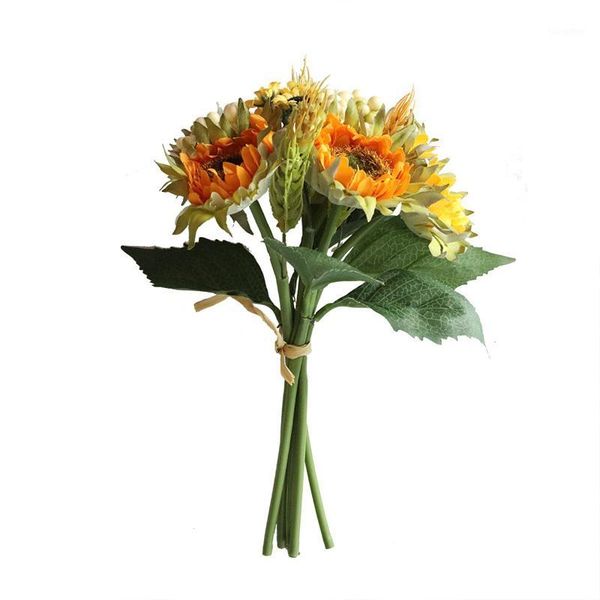 

artificial sunflower simulation bouquet l table decoration flowers home party decoration1