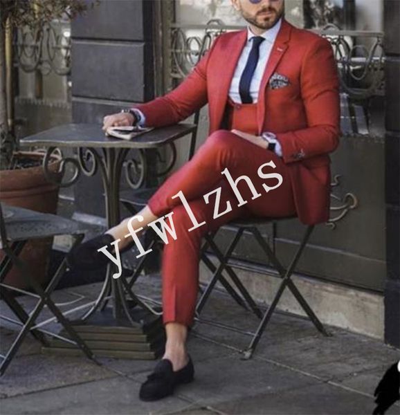 

handsome one button groomsmen notch lapel groom tuxedos mens wedding dress man jacket blazer prom dinner suits (jacket+pants+tie+vest) w502, Black;gray