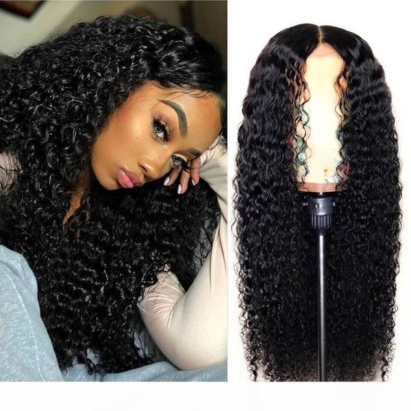 

deep wave human lace wigs 9a grade brazilian malaysian virgin soft human hair lace front wig with baby hair bleached knots, Black;brown