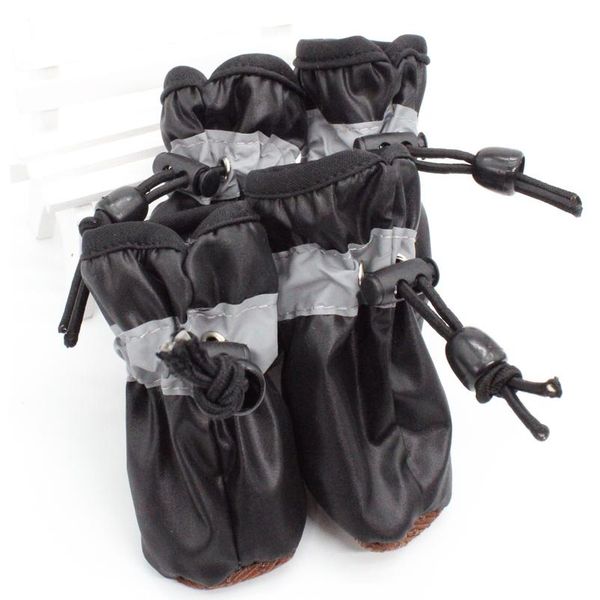 

4pcs/set colorful waterproof anti-slip pet shoes for small dogs cats chihuahua yorkie thick snow dog boots socks bbynqh
