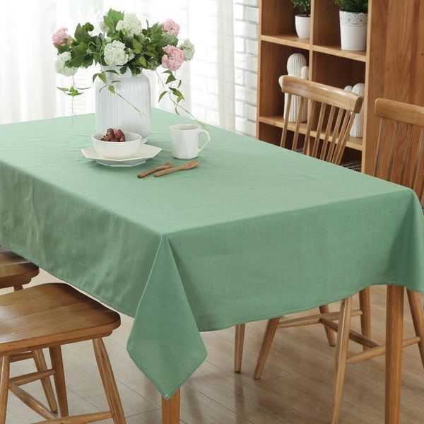

candy colour linen cotton table cloth dustproof modern rectangle tablecloth dining table cover for kitchen home decor wmtqrb
