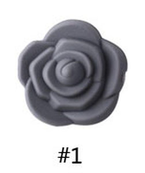 

wholesale 10pcs/lot sile beads flower baby teethers bpa rose baby teething toys accessories for pacifier chain bpa q jllpqx