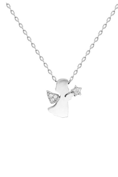 

certified cubic zirconia water nymph 925 silver necklace