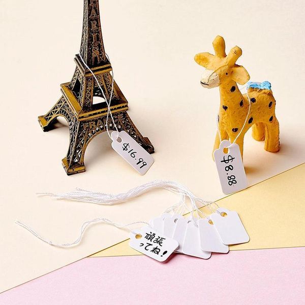 

jewelry price tags white display kraft paper rectangle 23x1m about 500pcs/lot jewel qylisa