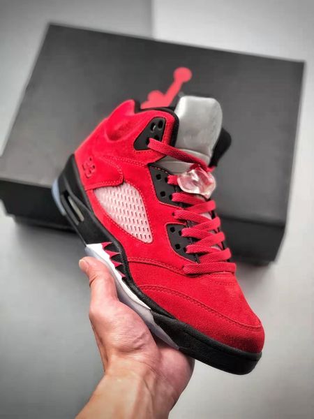 

5 raging bull basketball shoes varsity red black white university red 3m reflective zapatos sports sneakers with box us7-12