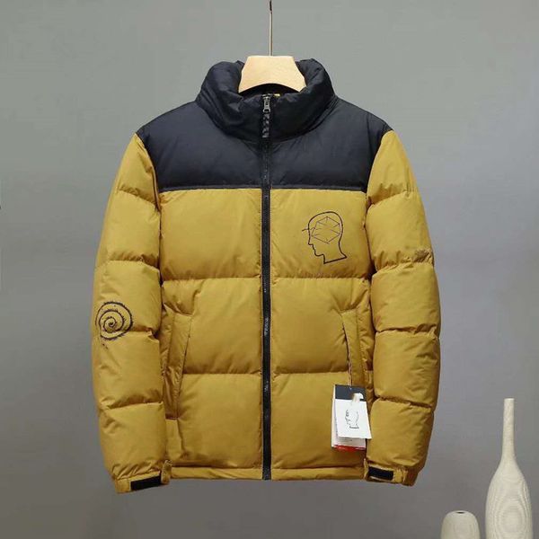 

mens down winter jacket goose parka classic casual down coats mens stylist outdoor warm jacket coat, Black