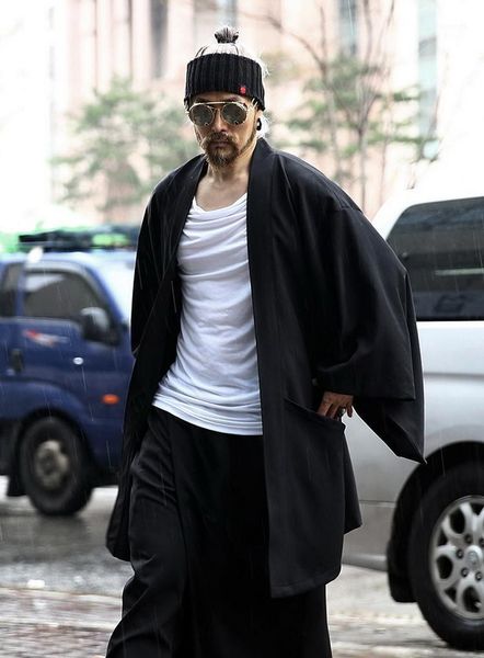 

men's coat spring and autumn style kimono medium length loose style cardigan men's trench coat large size1, Tan;black