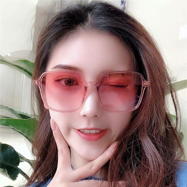

luxury square sunglasses female designer retro frame large sun glasses gradient male oculos feminino1, White;black