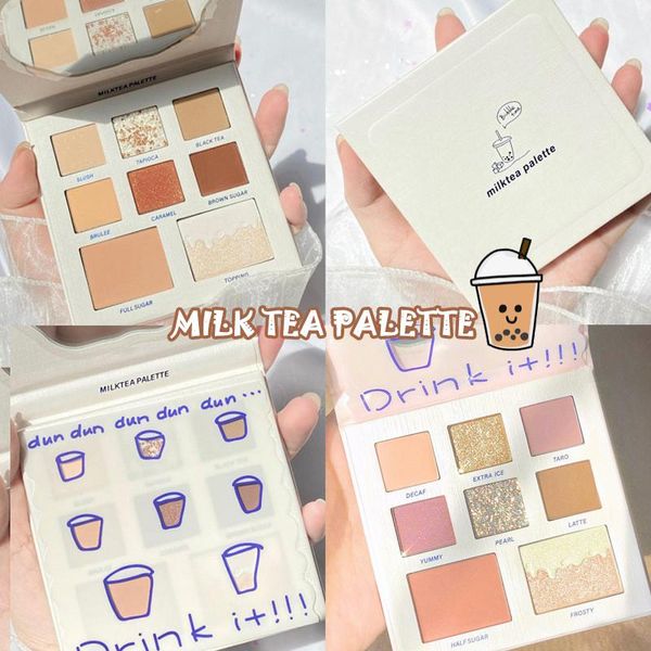 

eye shadow soft girl makeup milk eyeshadow palette waterproof glitter diamond nude pigment matte shimmer powder