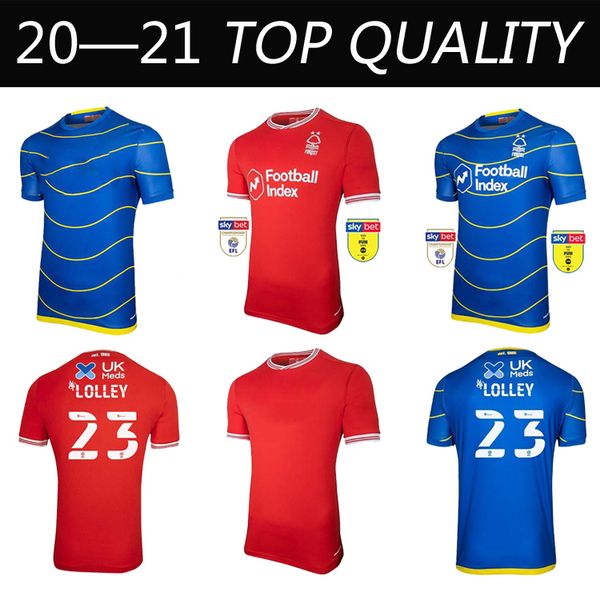

20 21 nottingham forest football jersey lolley grabban 2020 2021 watson cash football shirt silva ameobi men's jersey, Black;yellow