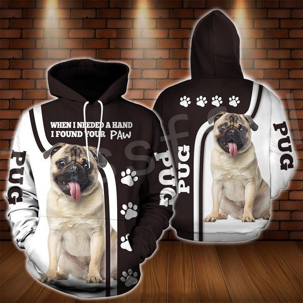 

животный мопс собака pet смешной newfashion мужские женские толстовки толстовки на молнии пиджак 3dprint pullover cousssuit custry s13, Black