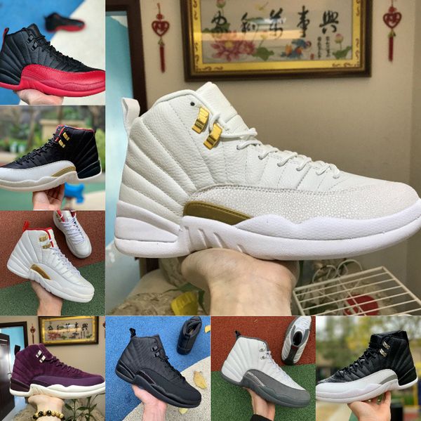 

2021 ovo white university gold 12 basketball shoes indigo cny cherry 12s reverse fiba flu game gym red french blue playoff mens sneakers