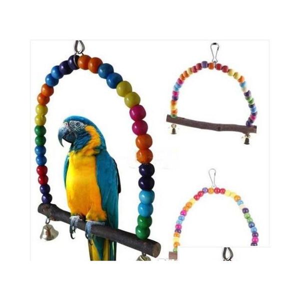

wholesales 2019 parrot swing pet toy colorful bird parakeet budgi qylehl bdenet