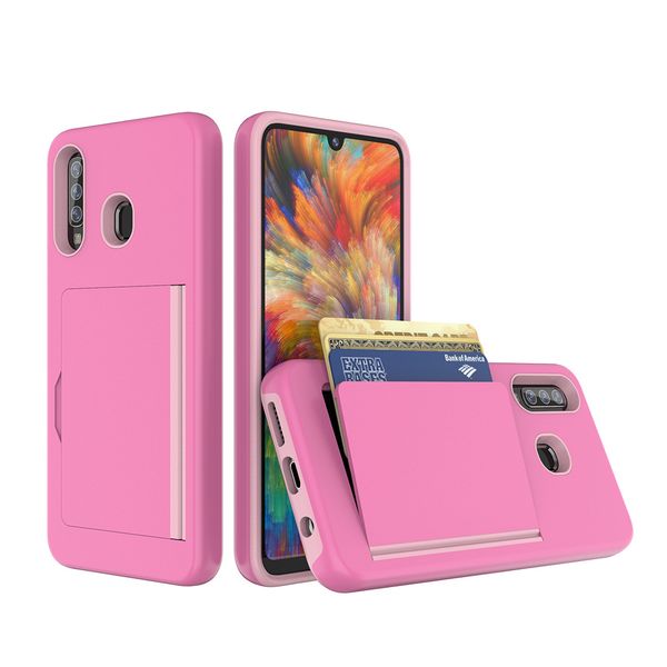 

wallet case for motorola moto g8 play e6 e7 g7 g9 g power g fast e 2020 tpu+pc phone case slide cards armor shell case