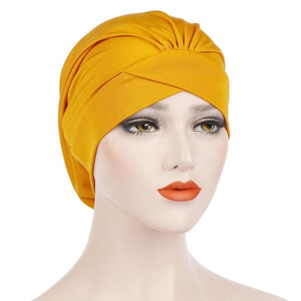 

beanie/skull caps muslim women ladies hijab hat turban solid color headscarf wrap head cover stretch cancer chemo cap, Blue;gray