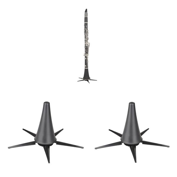 

2pc foldable clarinet stand bracket portable musical instrument strong parts