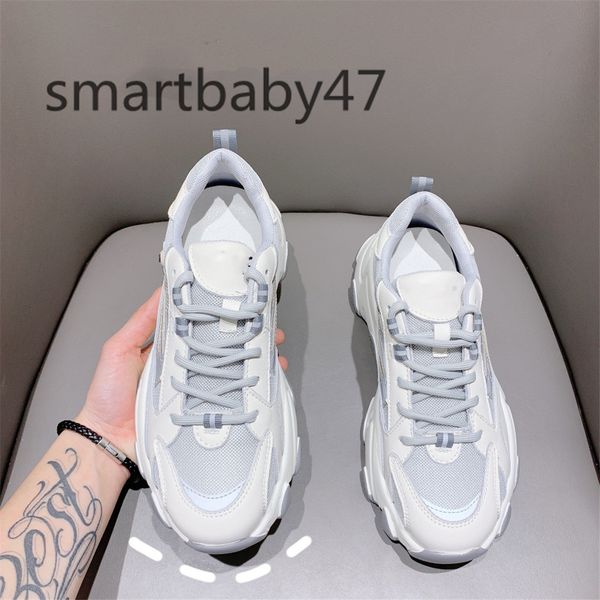 

fashion chunky luminous strip reflective casual shoes men sneakers grey volt fashion and leisure designer shoes outdoor trainers, Black;red