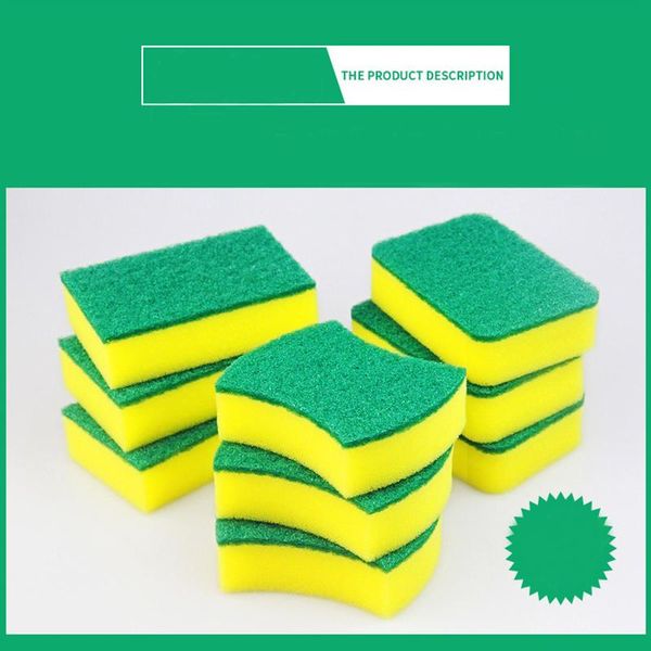 

10pcs высокой плотности губка кухни очистка инструменты стиральная полотенца протирочной ветоши губка губкой микроволокна тарелки ткань для