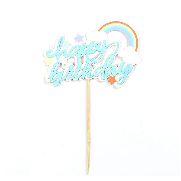

gold silver black acrylic hand writing happy birthday cake er dessert decoration for birthday party lovely gifts f jllixd