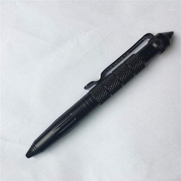 

ballpoint pens black pen mini portabel metal spinning ball point multifunction aluminum anti-skid tactical pencil office business1, Blue;orange