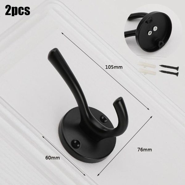 

2pcs hook accessory bag clothes hanger home pack single stainless steel