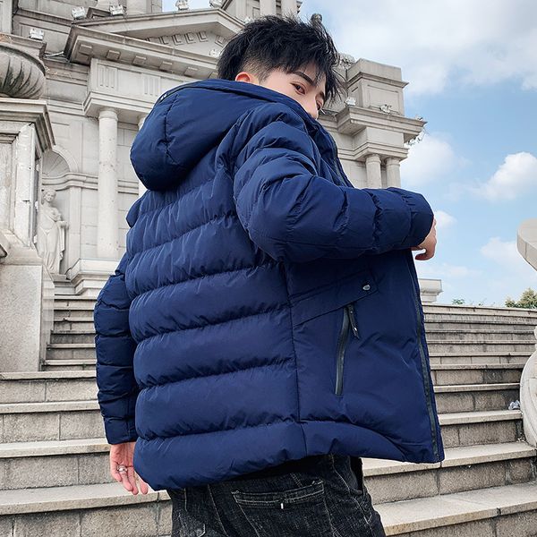

men's winter coat thiened cotton padded jaet, Black