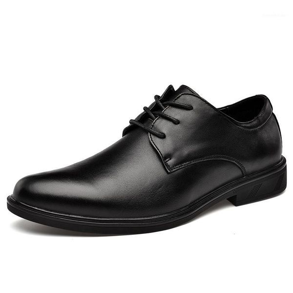 

dress shoes genuine leather men classic formal business black oxford for size 471