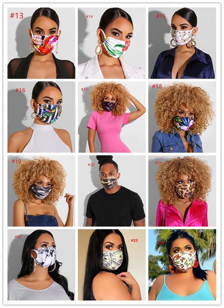 

luxury dustproof designer washable face riding mask cycling sports floral print fashion masks for men and women 10p