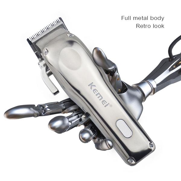 

hair clippers kemei professional clipper electric barber trimmer all-metal beard cutter machine cordless corded