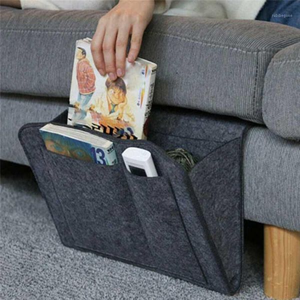 

storage bags bedside organizer hanging caddy bed holder pockets pocket sofa book felt holder1