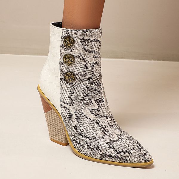 

inches women four tall ankle black leather cowboy designer snake print western cowgirl boots zilv
