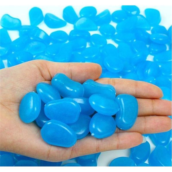 

glow in the dark garden pebbles for walkways aquarium path patio lawn garden yard decor plants luminous stones