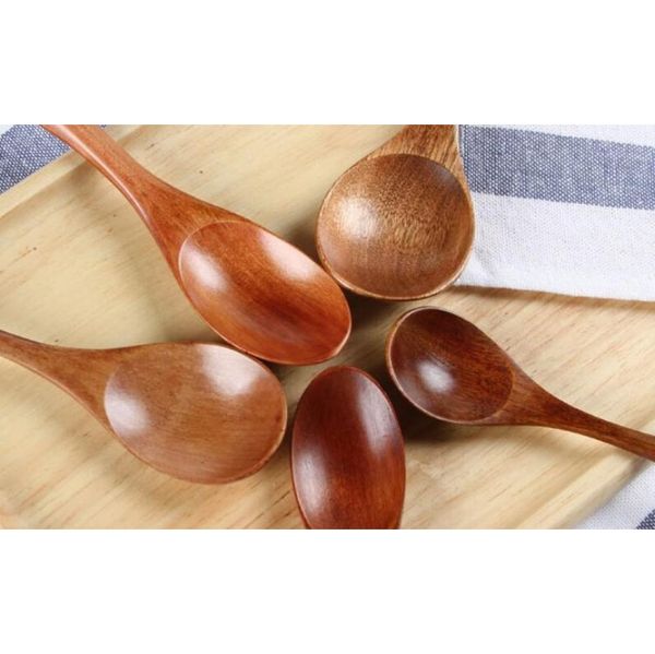 

eco-friendly natural wooden spoon teaspoon tableware milk honey spoon soups coffee tea scoop kitc jlldcf lajiaoyard