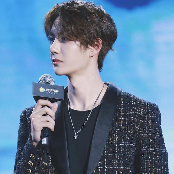 

wang yibo's cowhead pendant necklace men's fashion hip hop simple personality street skateboard accessories yebo sweater chain, Silver