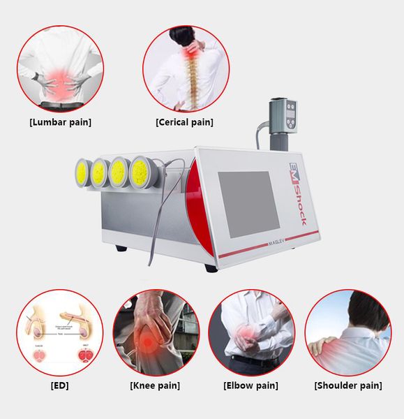 Equipamento de onda de choque portátil ED Terapia Extracorpórea Máquina física Erétil disfunção Tratamento Medical Shockwave Dispositivo Alívio da dor