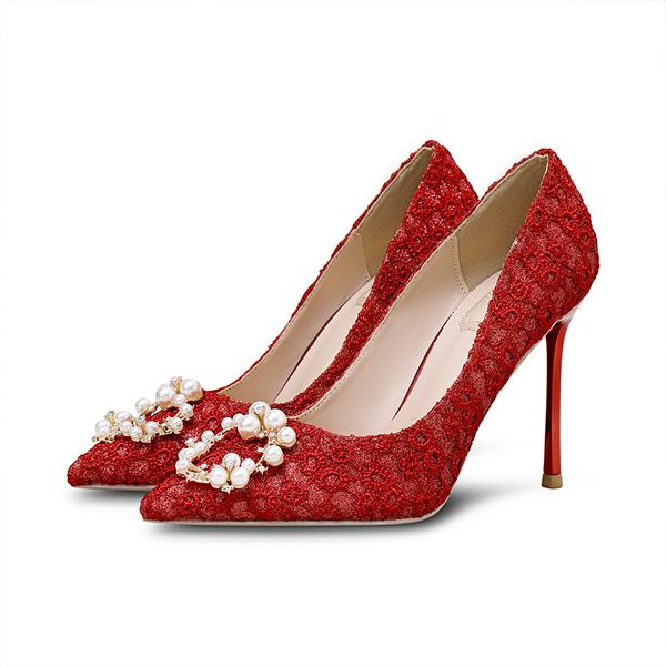 

fashion women's bombs red dot shoes high stiletto stripper heels 8by3, Black