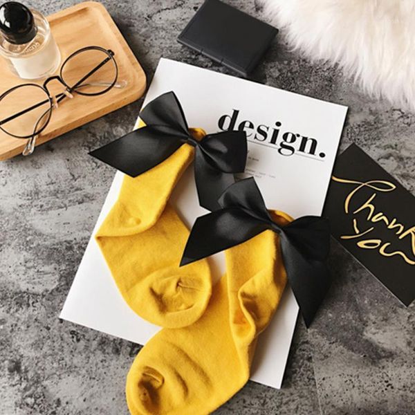 

women christmas socks cotton sock with big bow solid female short sock kerst sokken cute new year womenx27s christmas socks1, Black;white