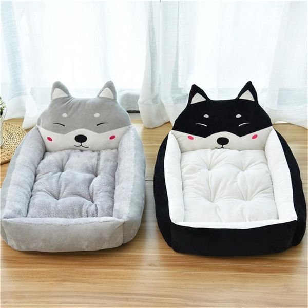 

kennels & pens cute cartoon 3d dog bed warm pet linen for small medium large dogs soft cats house puppy kenne
