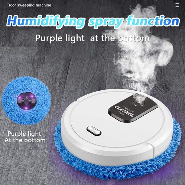 

robot vacuum cleaner 3 in 1 intelligent dry and wet sweeping humidifying spray cleaner for home pet hair carpets hard floors