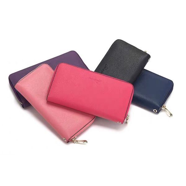 

wallet lady women coin purse purse zipper for quality pouch long leather money bag note leather coin pocke wuxiq