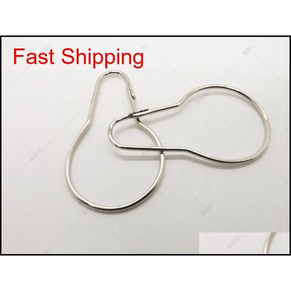 

1000pcs new stainless steel chrome plated shower bath bathroom curtain rings clip easy glide hooks fed qylupy yh_pack