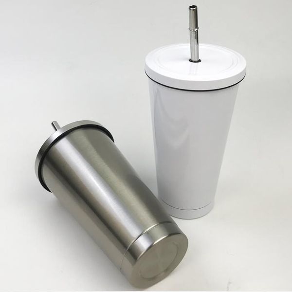 

new}skinny tumblers blank sublimation slim straight cups coffee with lid straw stainless steel vacuum cup mugs water bottle dhc2663